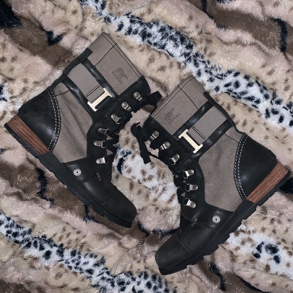 Sorel Lace-up Combat Boots — 8 - Picture 2 of 11